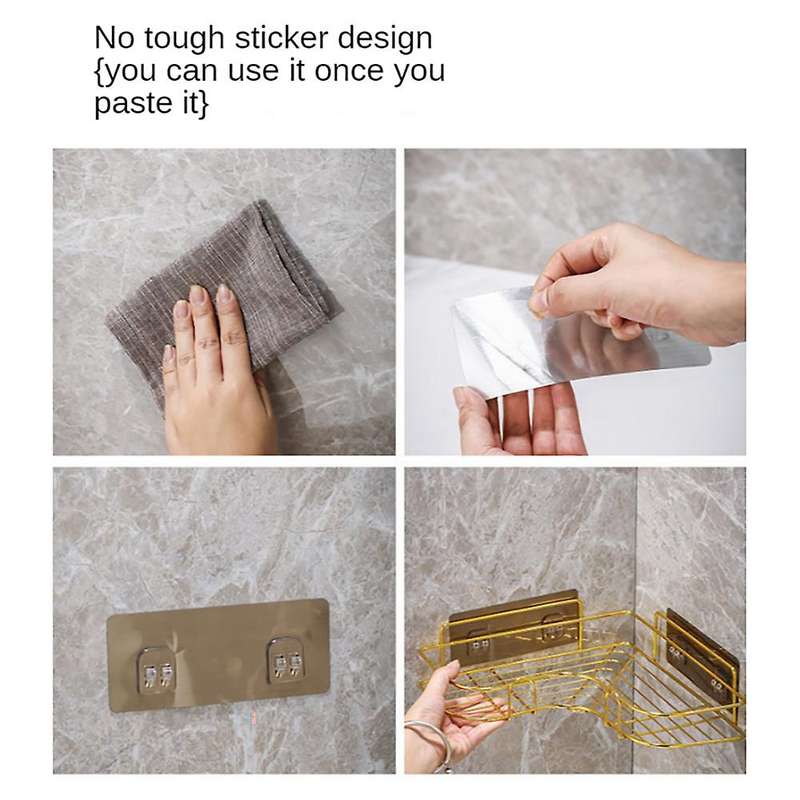 Stainless Steel Bathroom Shelf Bathroom Towel Shelf Punch A