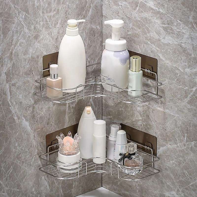 Stainless Steel Bathroom Shelf Bathroom Towel Shelf Punch A
