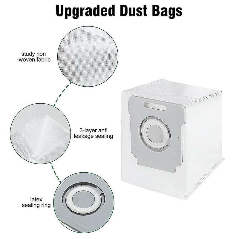 9pcs Dust Bags for Irobot Roomba I7(7150) I3+(3550) I6+ (6550)