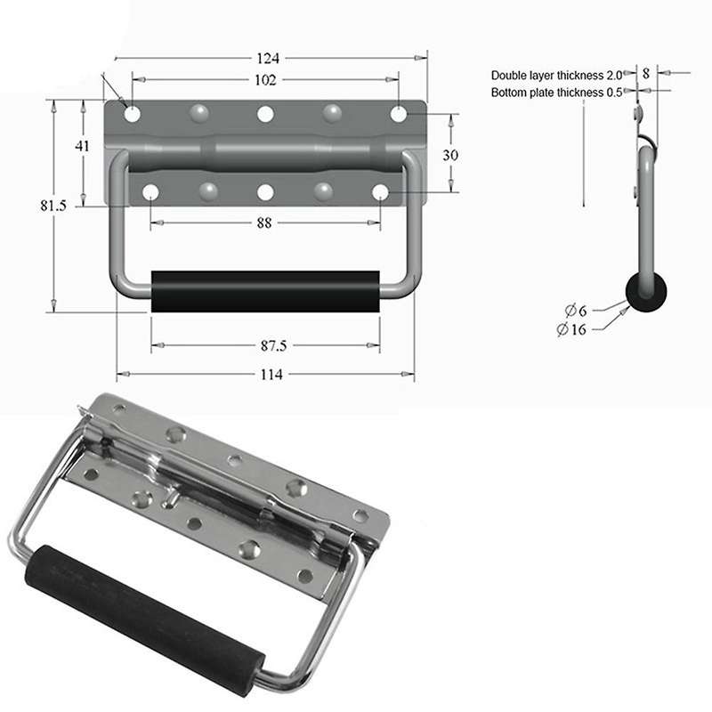 Metal Spring Handle Toolbox Handle Movable Handle