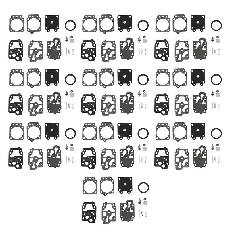 10pcs Carburetor Repair Rebuild Gasket Needle Kit for Walbro K20-wyj