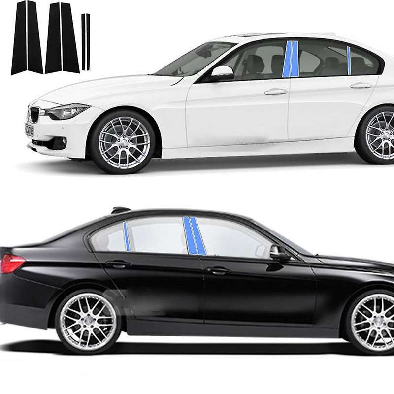 6pcs For-bmw 3 Series F30 2013-2018 Pillar Post Cover Trim