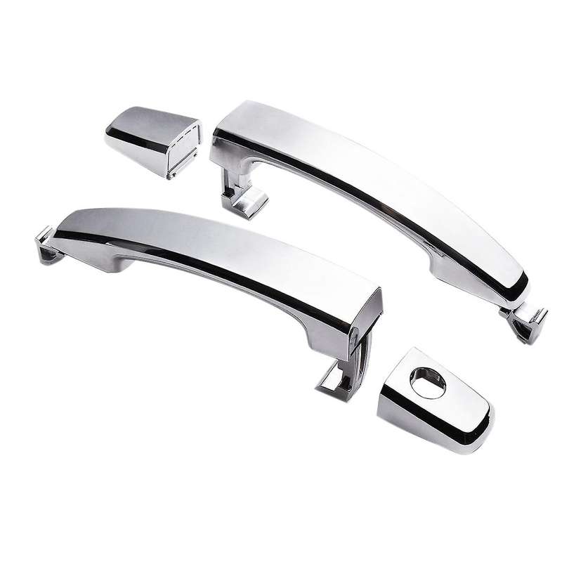 2x Front Left with Keyhole Abs Door Outer Handle Covers for Chevrolet