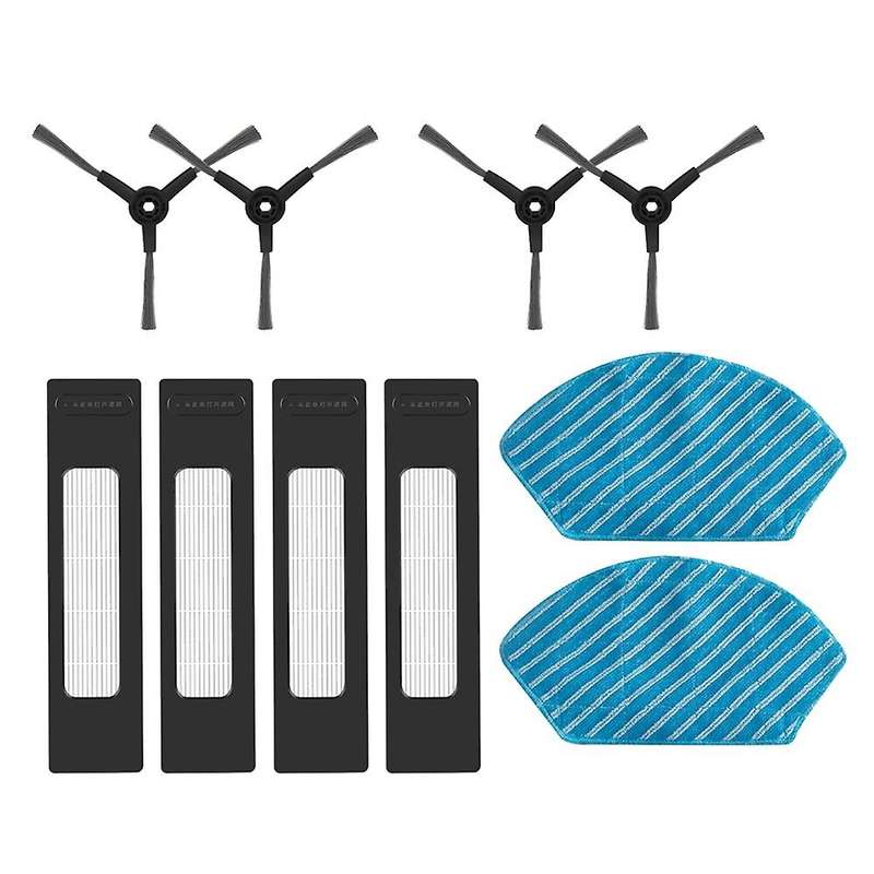 10pcs for Midea M7 I10 M71cn Robot Mop Cloth Hepa Filter Side Brush