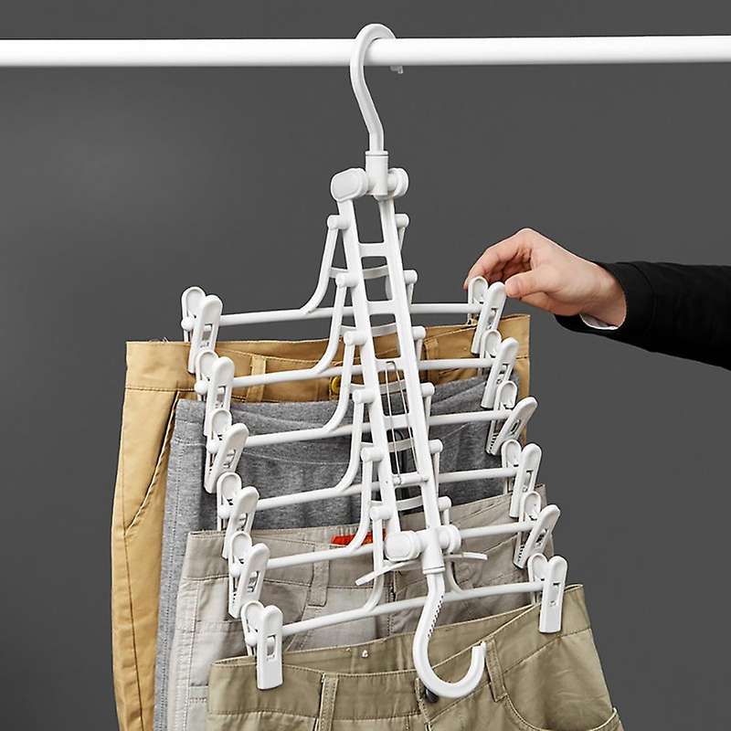 Creative Multi-layer Folding Hanger Multi-purpose Trousers Save Space
