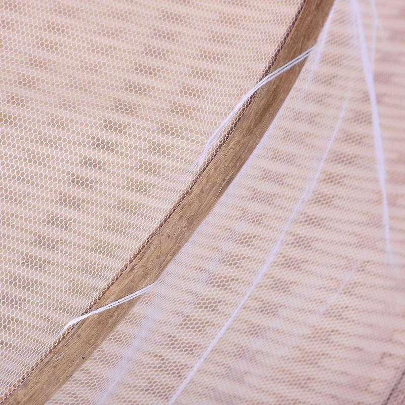 Handmade Bamboo Woven Bug Proof Wicker Basket Dustproof Picnic Tray