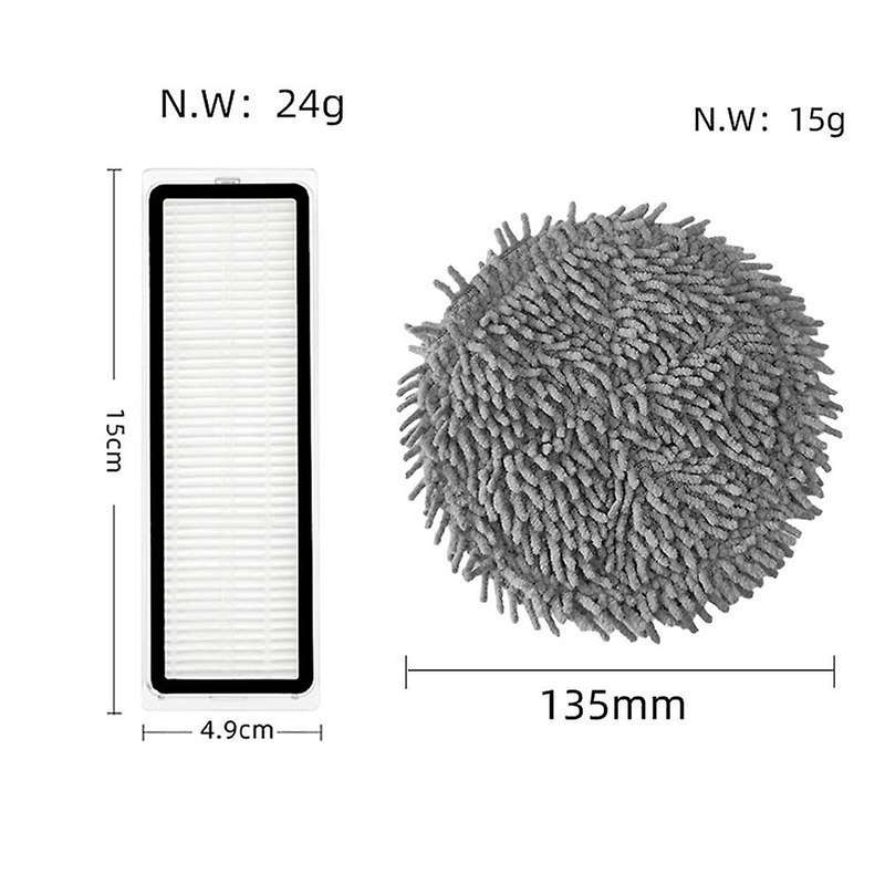Washable Mop Rag Cloth Hepa Filter for Xiaomi Mijia Self-cleaning