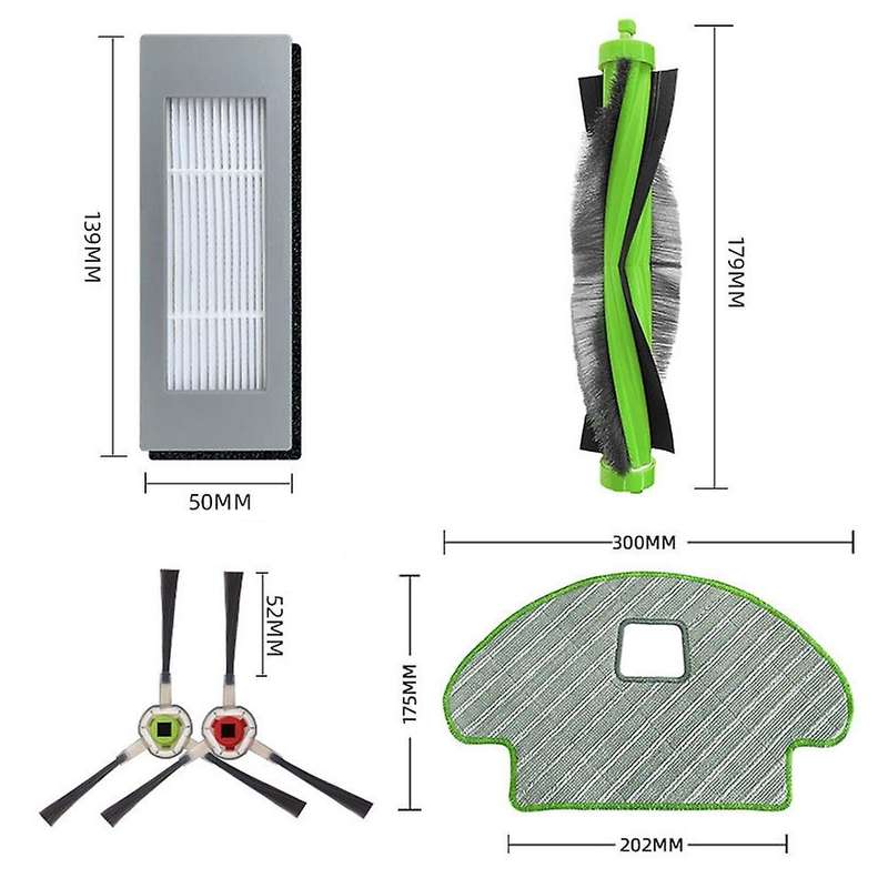 Mop Cloths Filter for Irobot Robotic Main Roller Side Brush Parts