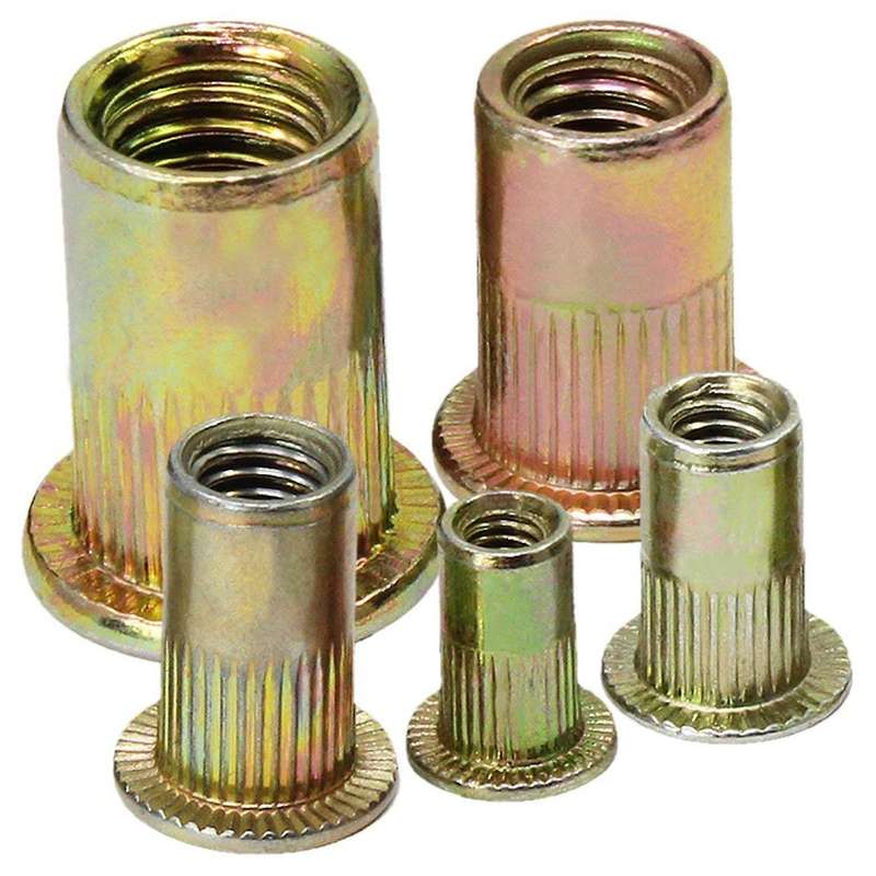 165pcs Plated Carbon Steel Rivet Nut M3 M4 M5 M6 M8 Nut Sert
