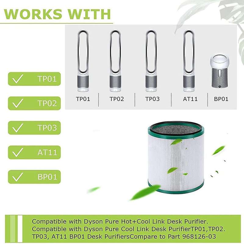 Air Purifier Filter for Dyson Tower Pure Hot Cool Link Tp01,tp02,tp03