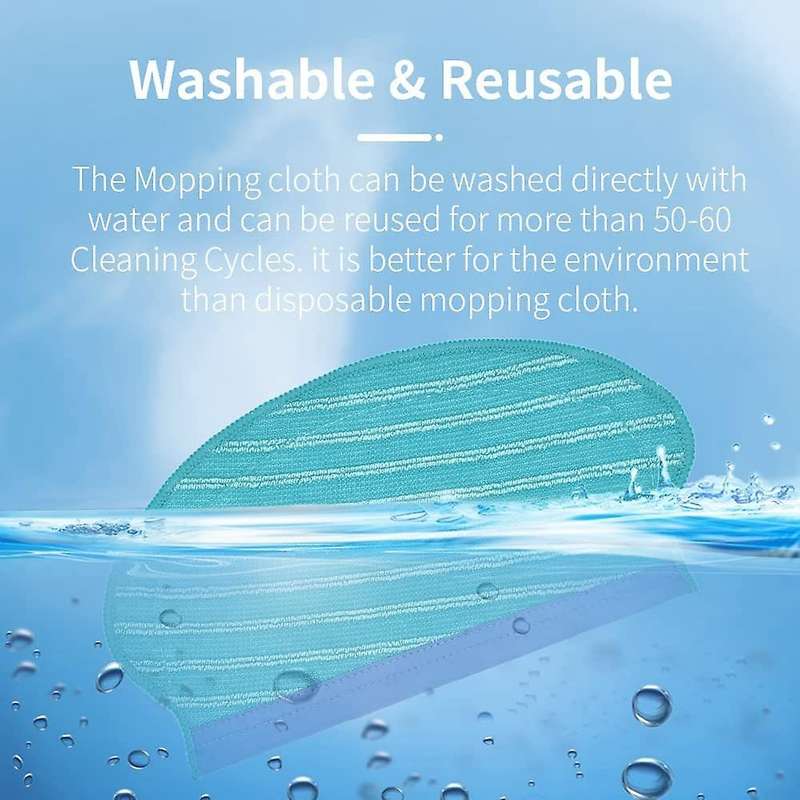 12pcs Mop Cloth for Ecovacs Deebot Ozmo 920 T5 Aivi T8 Pure N8 Robot