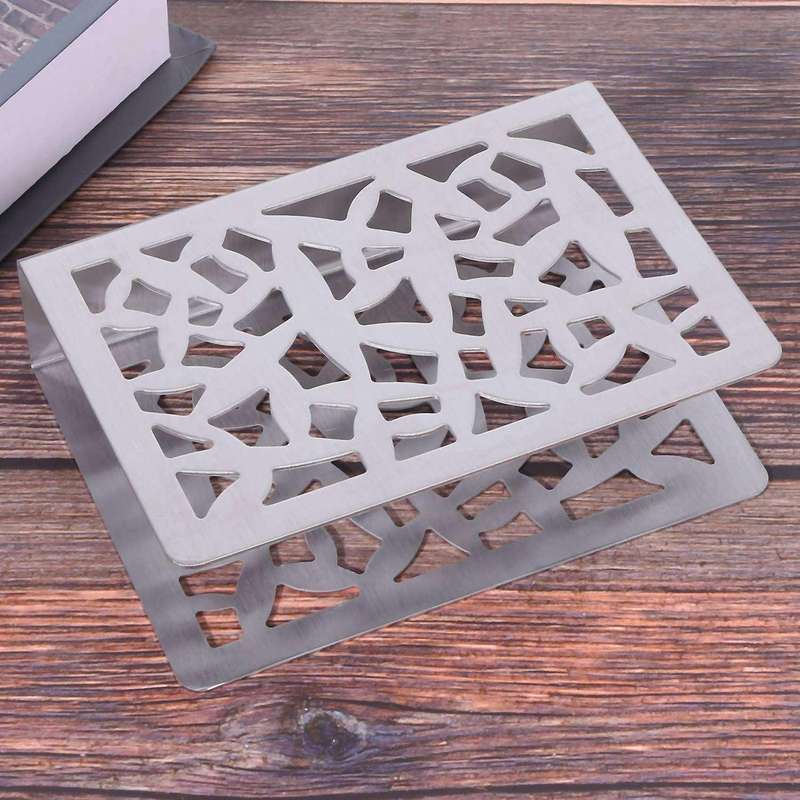 2x Napkin Holder Stainless Steel Napkin Holder Paper Towel Rack