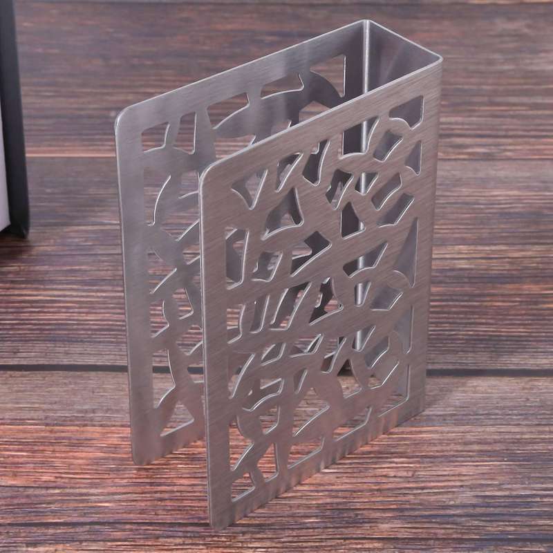 2x Napkin Holder Stainless Steel Napkin Holder Paper Towel Rack