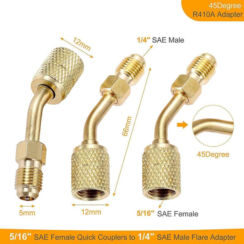 R410a Split Adapter Kit,valve Core Remover,thimbles 5v1 Valve Cores