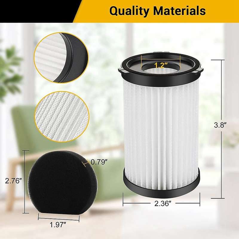 6pcs Vacuum Cleaner Filter for Moosoo E600 V600 D600/d601 Hepa Filter