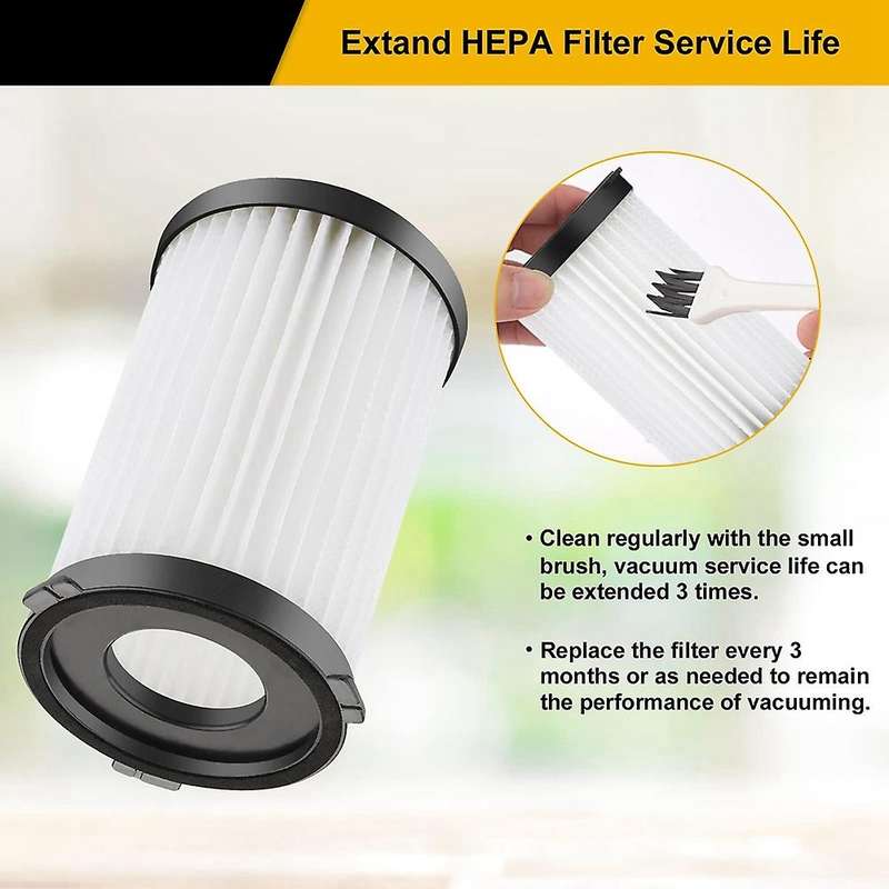 6pcs Vacuum Cleaner Filter for Moosoo E600 V600 D600/d601 Hepa Filter