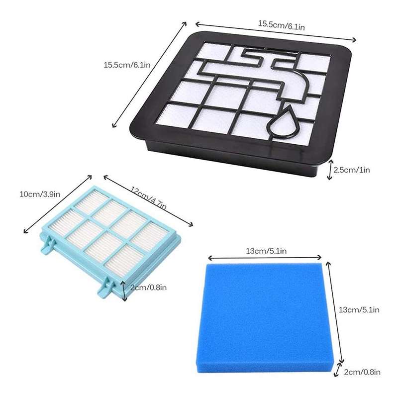 Filter for Philips Powerpro Cylinder Vacuum Cleaner Fc9331 Fc9332