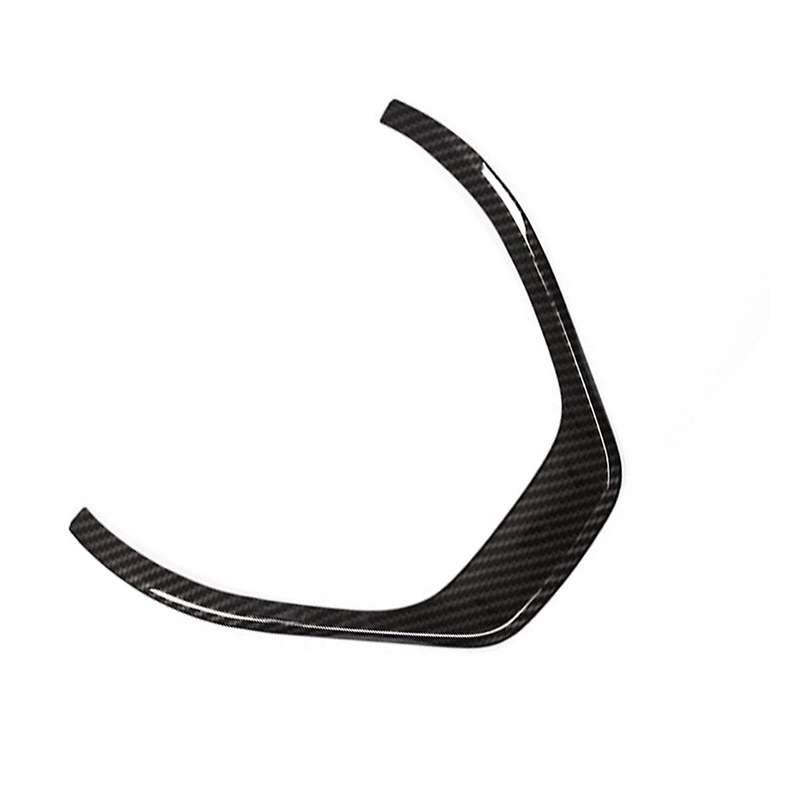 Carbon Fiber Steering Wheel Trim Cover for Interior Decoration Abs