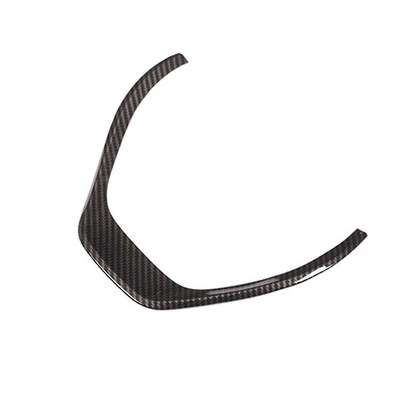 Carbon Fiber Steering Wheel Trim Cover for Interior Decoration Abs