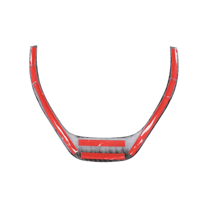 Carbon Fiber Steering Wheel Trim Cover for Interior Decoration Abs