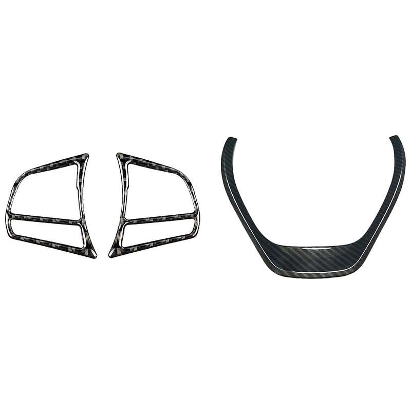 Carbon Fiber Steering Wheel Trim Cover for Interior Decoration Abs