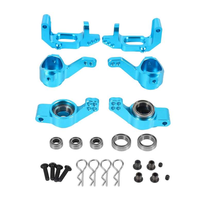 Aluminum Alloy Steering Knuckle Kit Hub Carrier Upgrade Parts Blue