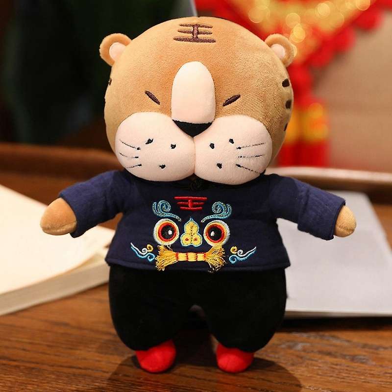 2022 Chinese New Year Tiger Mascot Doll Kawaii Tiger Plush Toy (a)