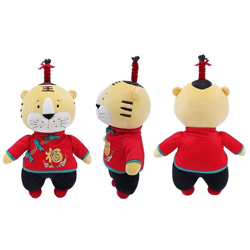 2022 Chinese New Year Tiger Mascot Doll Kawaii Tiger Plush Toy (a)