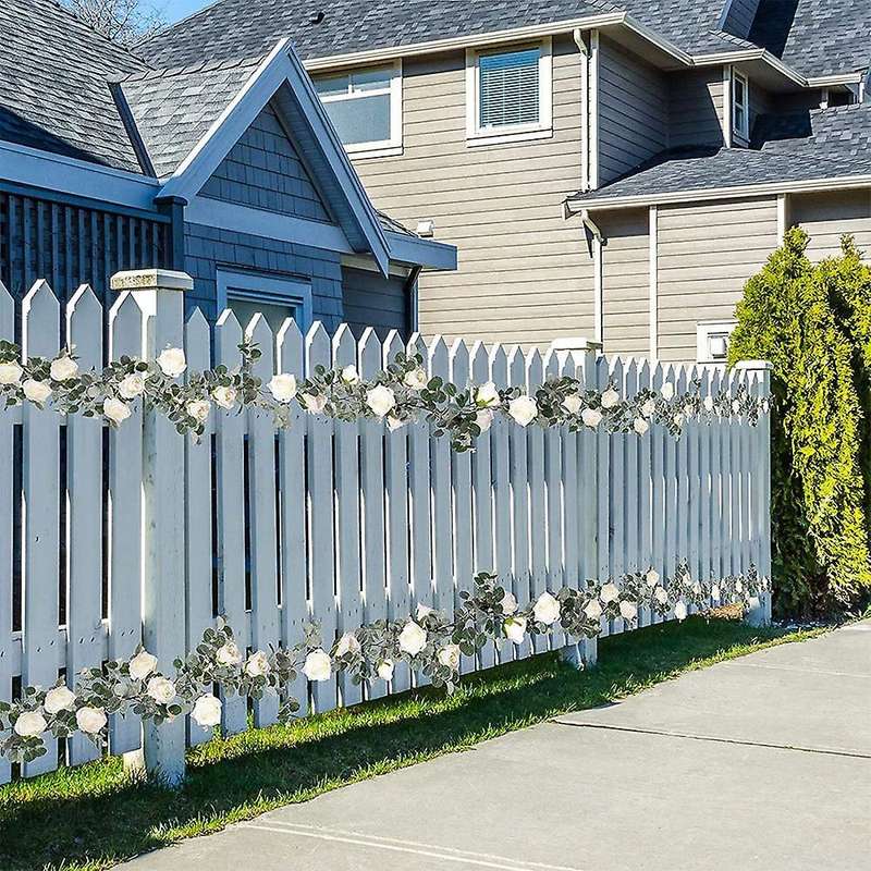Artificial Eucalyptus Garland with Roses for Indoor&outdoor Decor