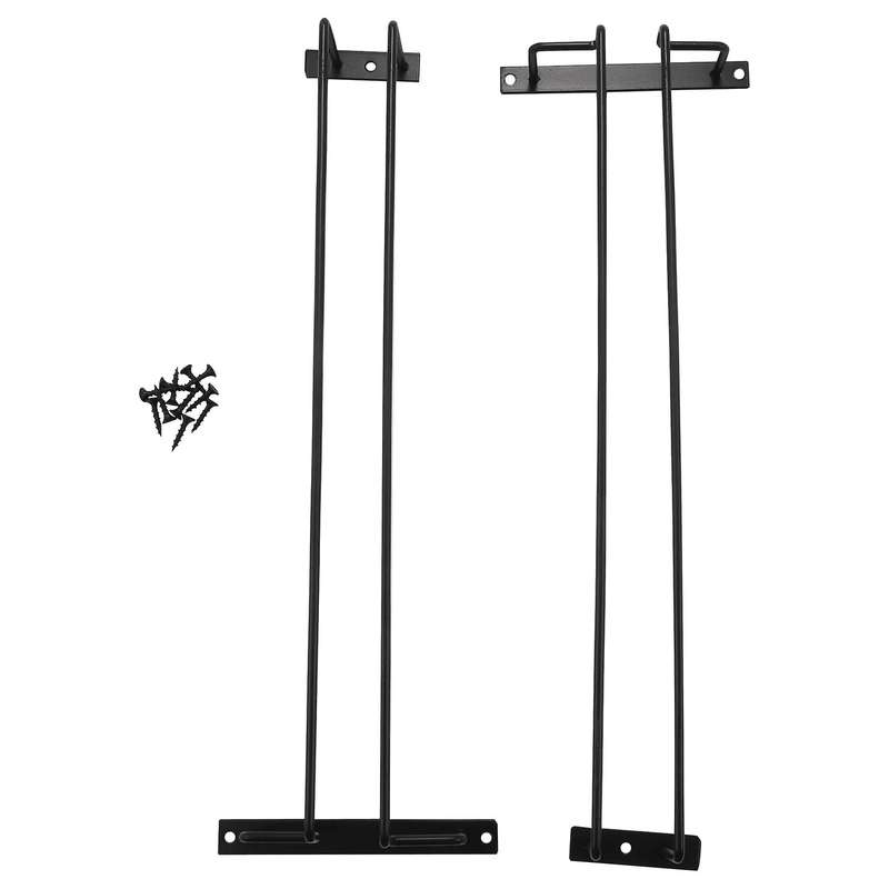 Large Stemware Wine Glass Kitchen Bar Black Iron 17 Inch Set Of 2