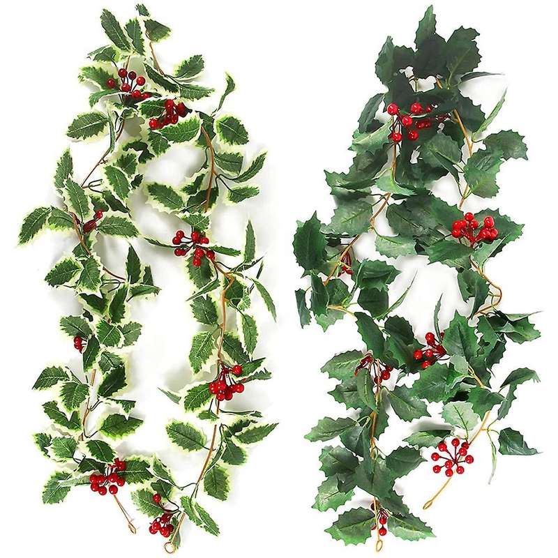 2 Pcs Christmas Garland for Holiday Decoration, 5.75ft Easter Garland