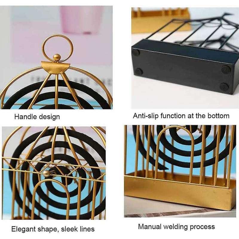 2pcs Mosquito Coil Holder,iron Hollow Mosquito Coils Box