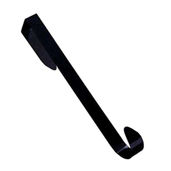 Darice 1123-71 Heavy-duty Metal Door Hanger, 12-inch, Black 3-piece