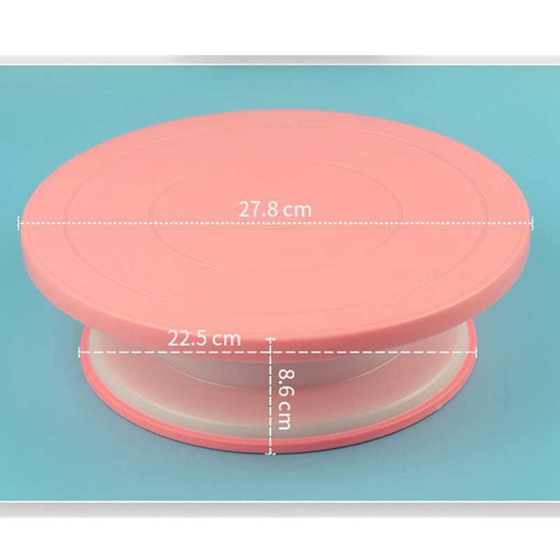 Plastic Rotating Plate Cake Built-in Bearing Revolving Spinning-b