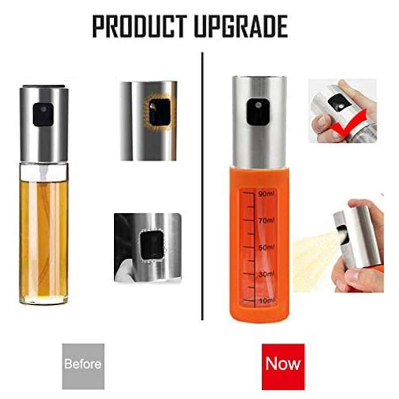 Oil Sprayer Bottle,100ml Oil Dispenser for Cooking with Non-slip