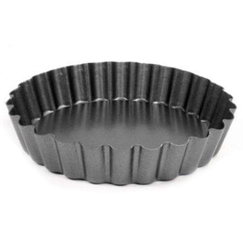 6 Pcs Non-stick Quiche Bottom Fluted Heavy Pizza Pan Bakeware