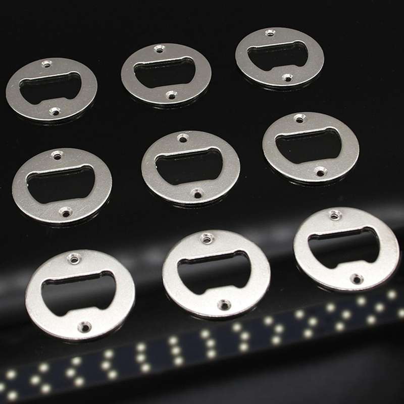 30pcs Bottle Opener Insert Stainless Steel Diy Hardware with Screws