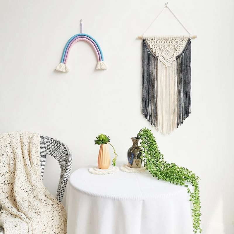 Macrame Wall Hanging Decoration for Apartment, Dorm, Bedroom, Nursery