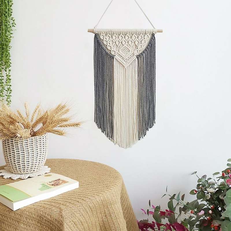 Macrame Wall Hanging Decoration for Apartment, Dorm, Bedroom, Nursery