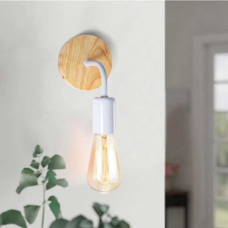 Vintage Wall Lamp E27 Hemp Rope Retro Sconce Wall Light Fixture A
