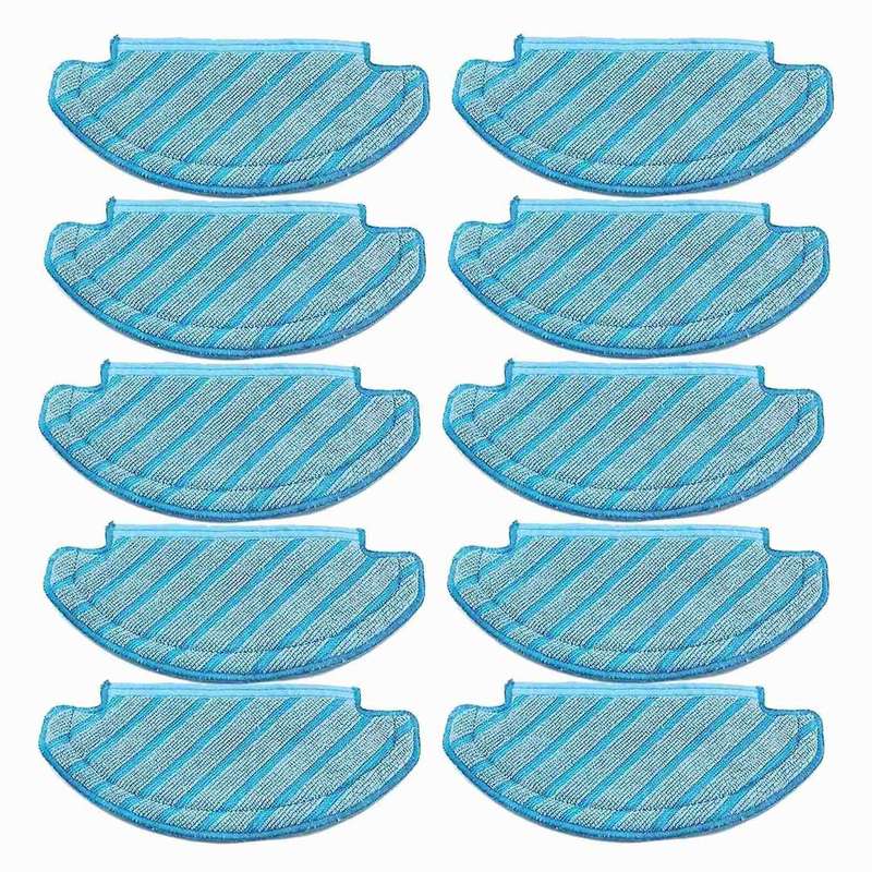 10pcs Mop Cloths Cleaning Pads Compatible with Ecovacs Deebot Ozmo T8