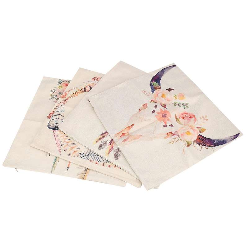 Set Of 4 Pillow Covers 18 X 18 Inch for Sofa Decor Dreamcatcher