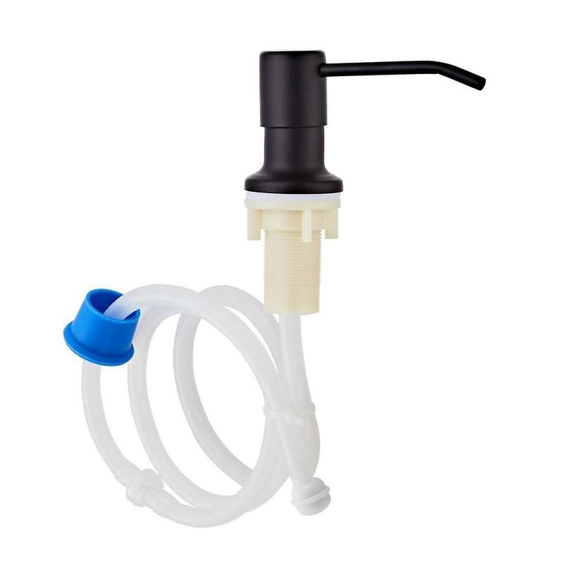 Soap Dispenser for Kitchen Sink with 46inch Extension Tube Kit(black)
