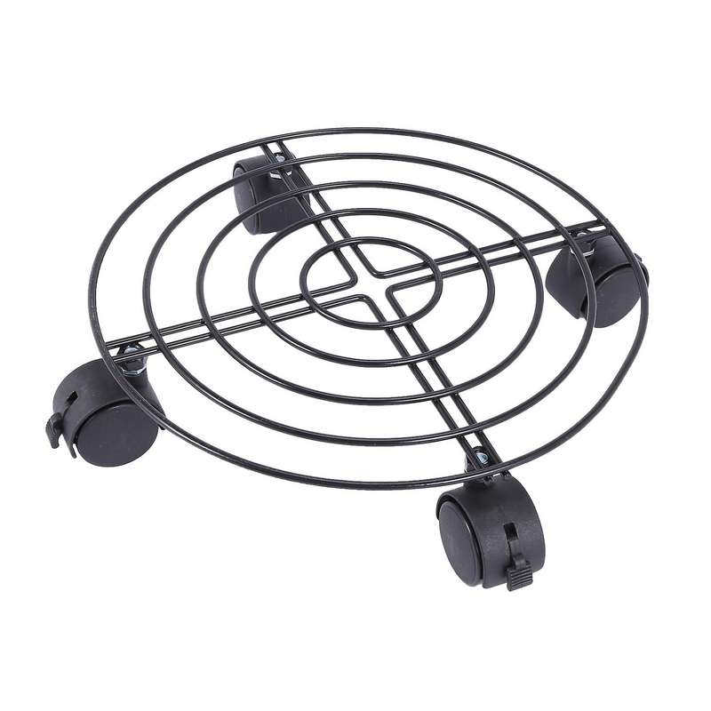 Metal Plant Flower Pot Trolley Caddy On Wheels Indoor Outdoor Tools