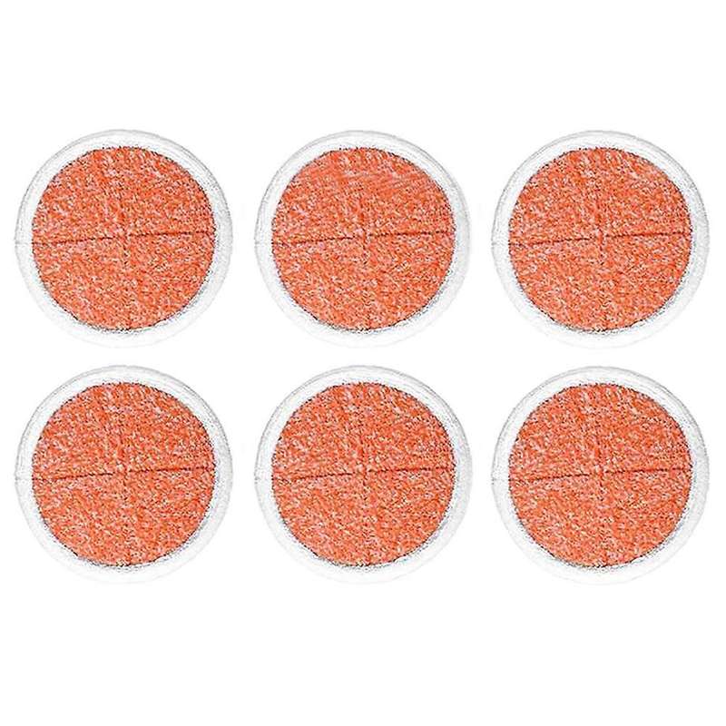6 Packs Heavy Scrub Mop Pads Replacement for Bissell Spinwave 2039a