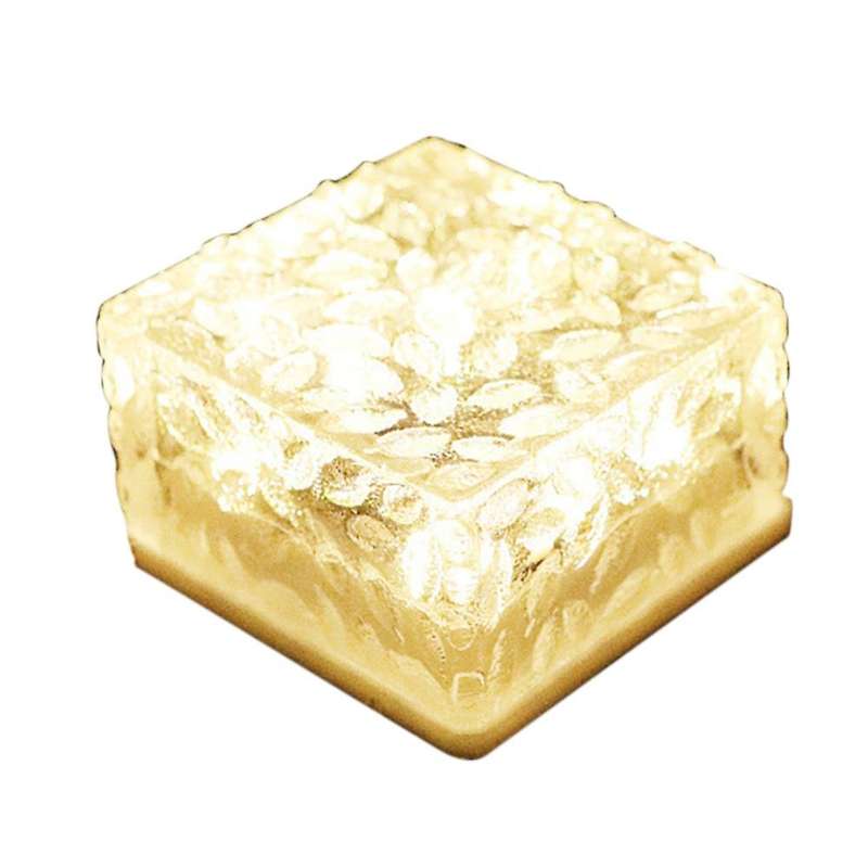 Led Solar Lce Cube Lights for Garden Courtyard Pathway Decoration A
