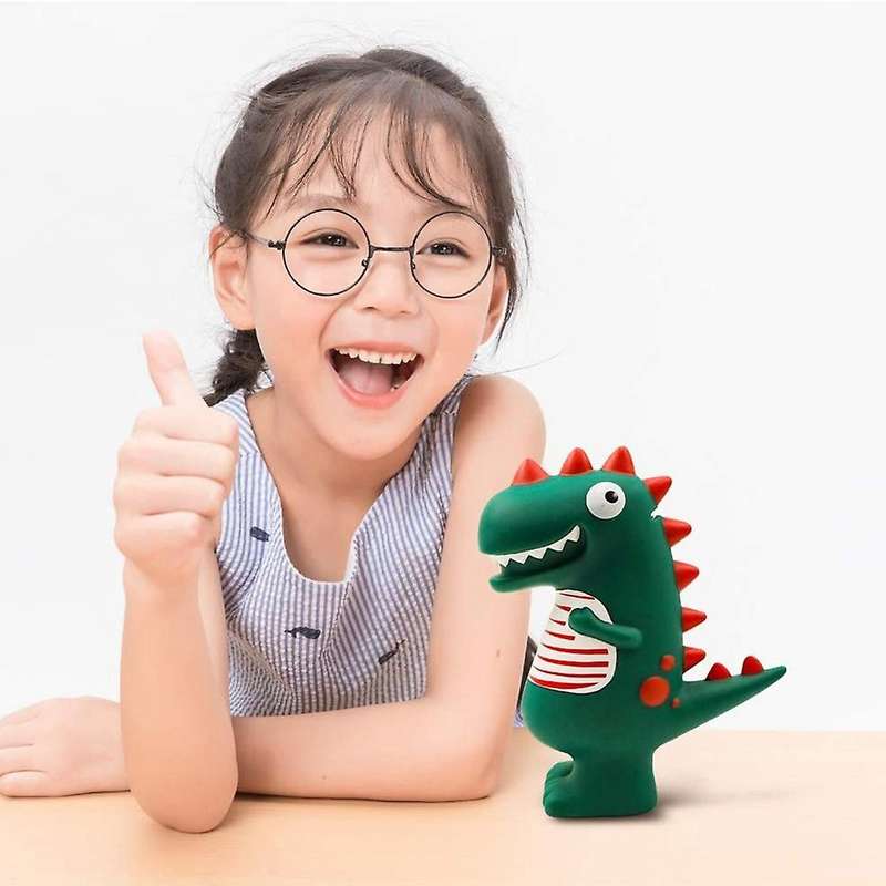 Piggy Bank, Cartoon Green Dinosaur Child Money Bank Shatterproof Box