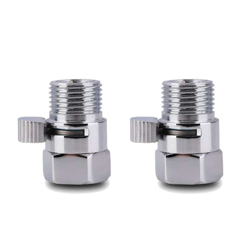 2pcs Shower Diverter Valve Solid Brass Shut Off Valve A