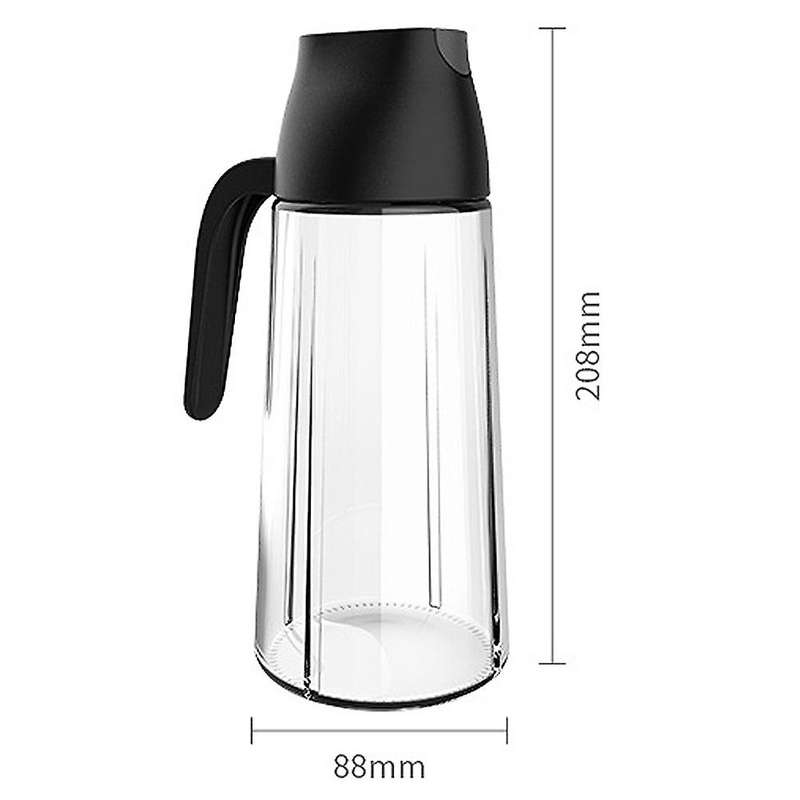 Cooking Seasoning Bottle Glass Storage Bottles Kitchen Tools Black