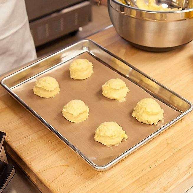 2pcs Baking Sheets Set Chef Cookie Sheets Stainless Steel Baking Pans